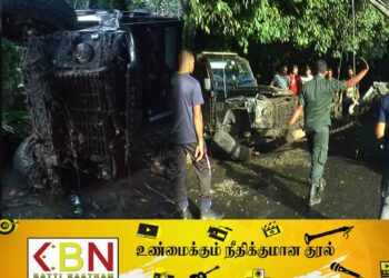 புதிய பாதுகாப்புச் செயலாளரின் வாகனம் விபத்து!