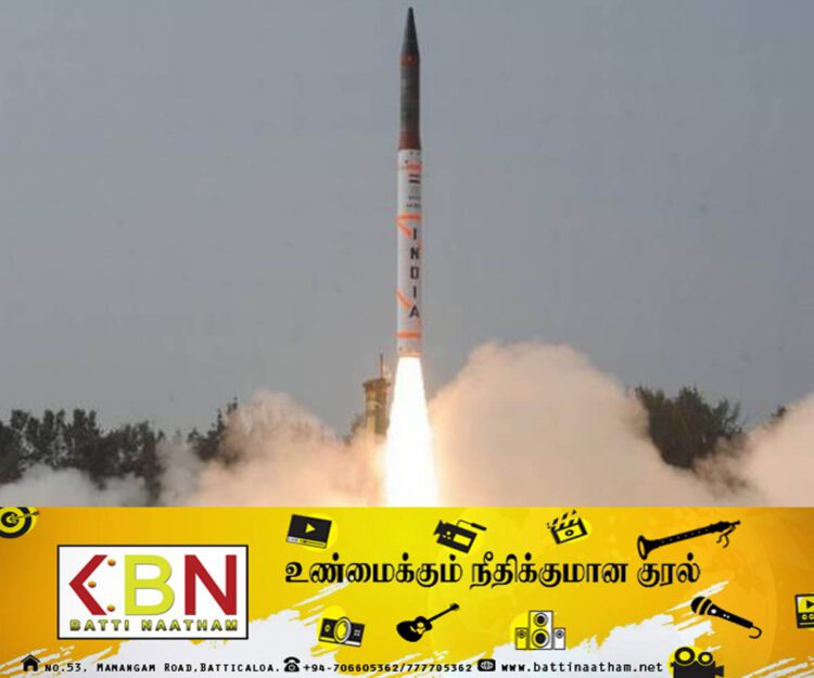 இந்தியாவின்அக்னி 4 ஏவுகணை சோதனை வெற்றி!