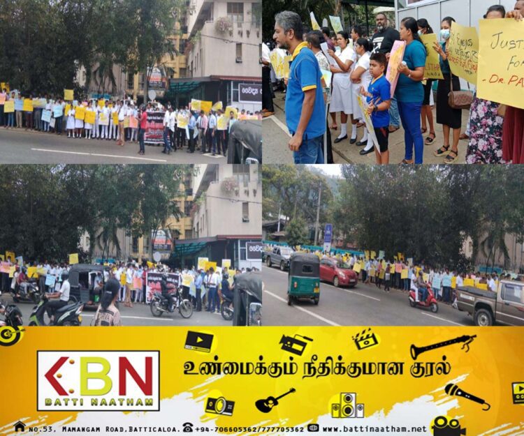 பதுளை பொது வைத்தியசாலை வைத்தியர்கள் ஆர்ப்பாட்டம்!