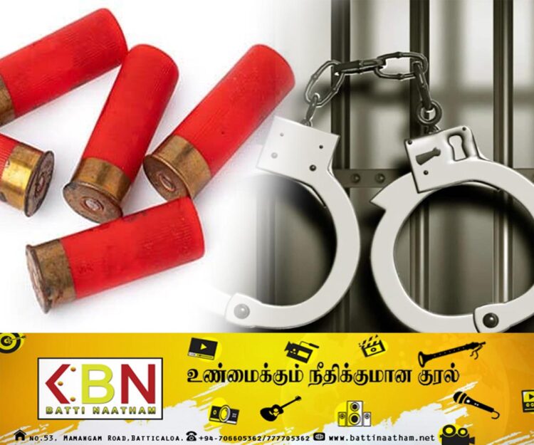 திருக்கோவிலில் சட்டவிரோதமாக சொட்கண் துப்பாக்கி ரவைகளை வைத்திருந்த ஒருவர் கைது!
