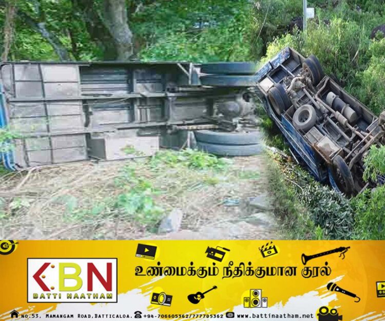 கொழும்பு நோக்கி பயணித்த தனியார் பேருந்து வீதியில் கவிழ்ந்து விபத்து; 17 பேர் வைத்தியசாலையில் அனுமதி!