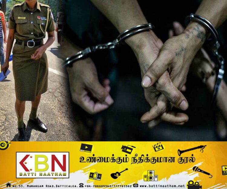 பெண் பொலிஸ் அதிகாரியின் கால்களை காணொளி எடுத்து சமூக வலைதளங்களில் பதிவிட்ட இரு இளைஞர்கள் கைது!