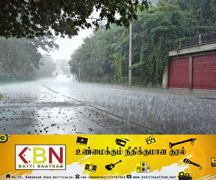 மழை அல்லது இடியுடன் கூடிய மழை பெய்யக்கூடிய சாத்தியம்!