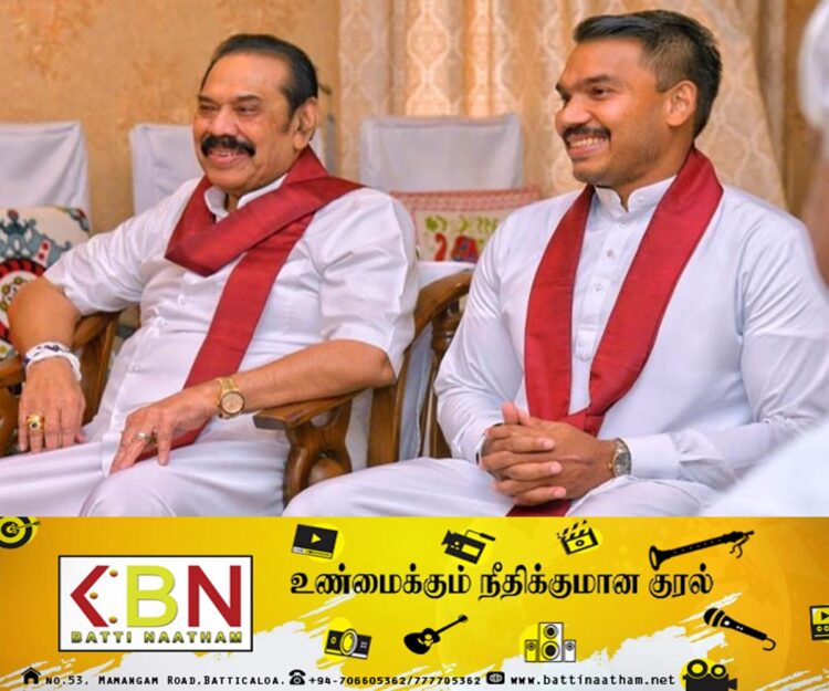 தந்தைக்கே பிரதமர் பதவி; நாமல் மீது கல்வீச்சு!