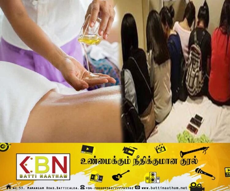 மசாஜ் நிலையம் என்ற போர்வையில் இயங்கி வந்த விபச்சார விடுதியில் 8 பெண்கள் கைது!