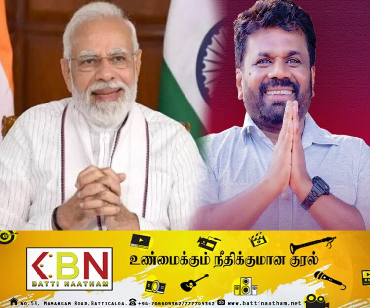 அனுரவிற்கு மோடி வாழ்த்து தெரிவிப்பு!