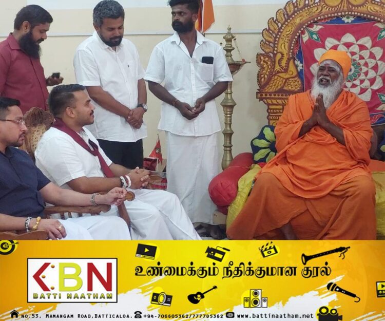 நல்லை ஆதீனத்தை சந்தித்தார் நாமல்!