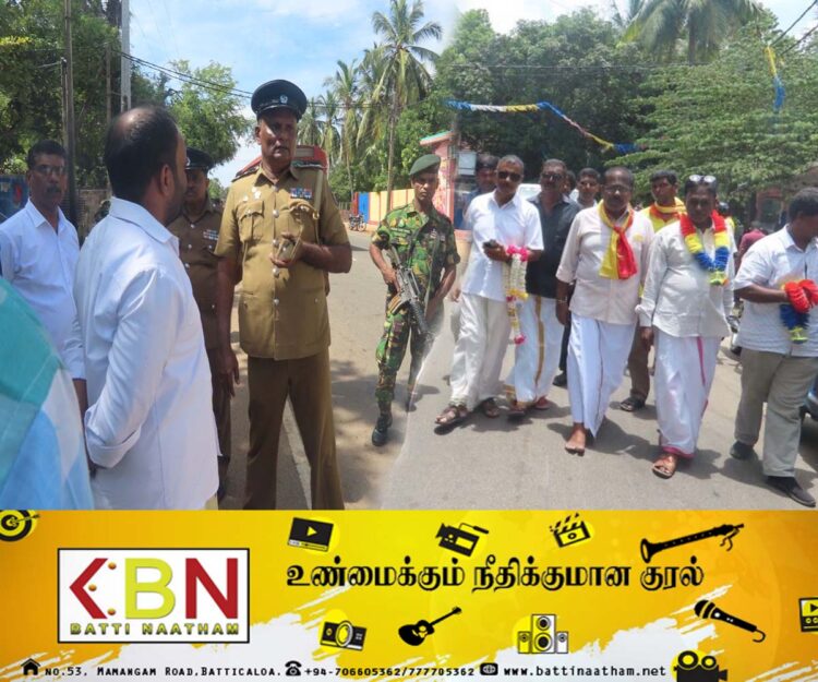 தமிழ் பொது வேட்பாளர் பிரச்சார நடவடிக்கையில் அடிக்கடி இடையூறு விளைவித்த பொலிசார்!