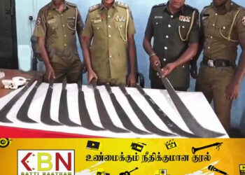 களுத்துறை பகுதியில் 10 வாள்களுடன் இருவர் கைது!