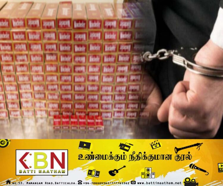 இரண்டு மில்லியன் ரூபா பெறுமதியான வெளிநாட்டு சிகரெட்டுகளுடன் நபர் ஒருவர் கைது!