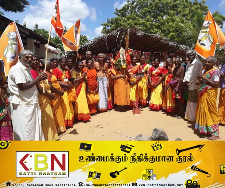 மூதூர் தங்கபுரம் விநாயகர் ஆலயத்திலிருந்து வெருகல் நோக்கி பாத யாத்திரை!