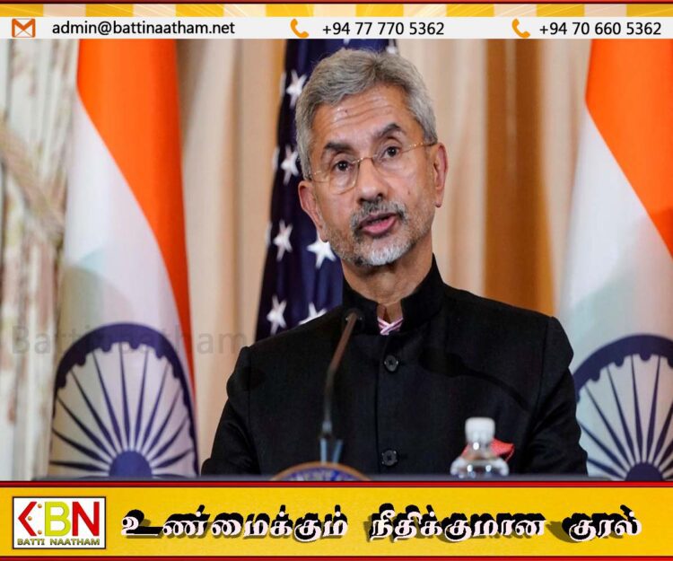 இனப்பிரச்சினைக்குத் தீர்வு காண இந்திய அமைதி காக்கும் படையை இலங்கைக்கு அனுப்பியது தவறு; ஜெயசங்கர் தெரிவிப்பு!