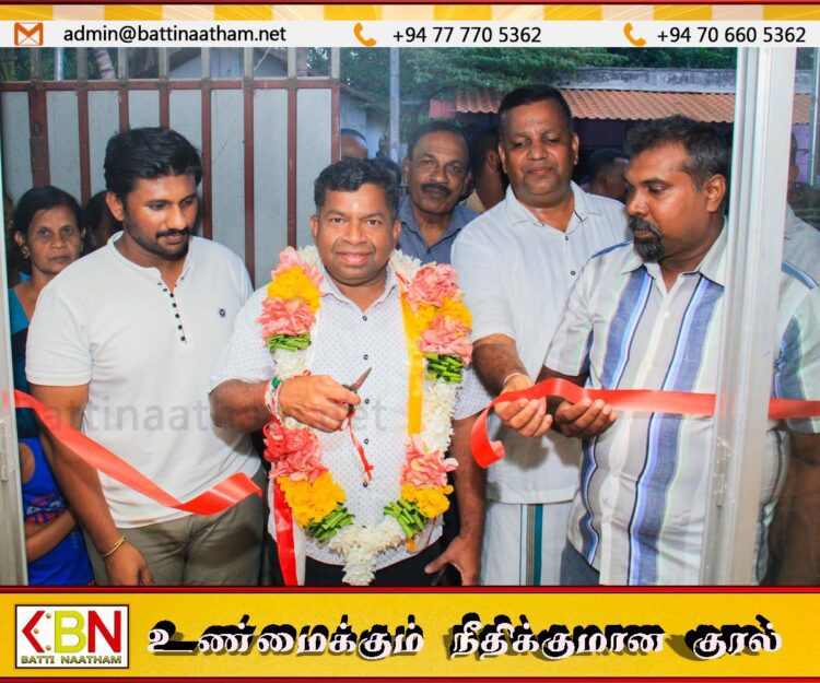 மட்டு புதூர் கிராமத்தில் தமிழ் மக்கள் விடுதலை புலிகள் கட்சியின் தேர்தல் காரியாலயம் திறந்து வைப்பு