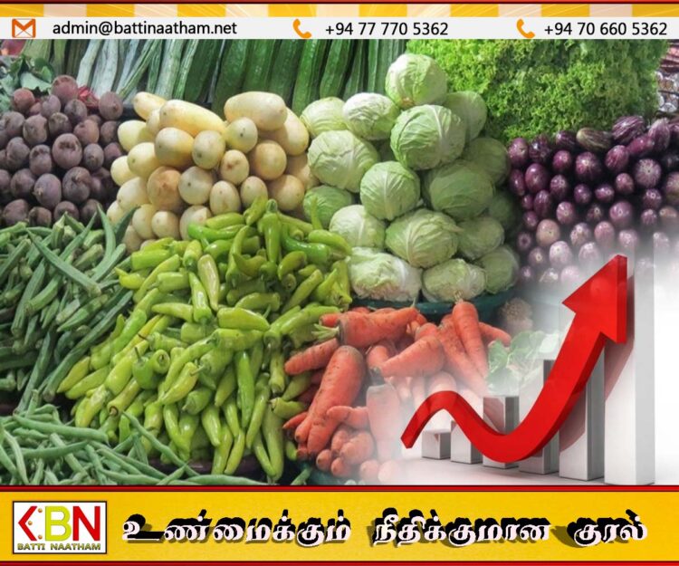 நாளுக்கு நாள் உயர்வடையும் மரக்கறிகளின் விலை