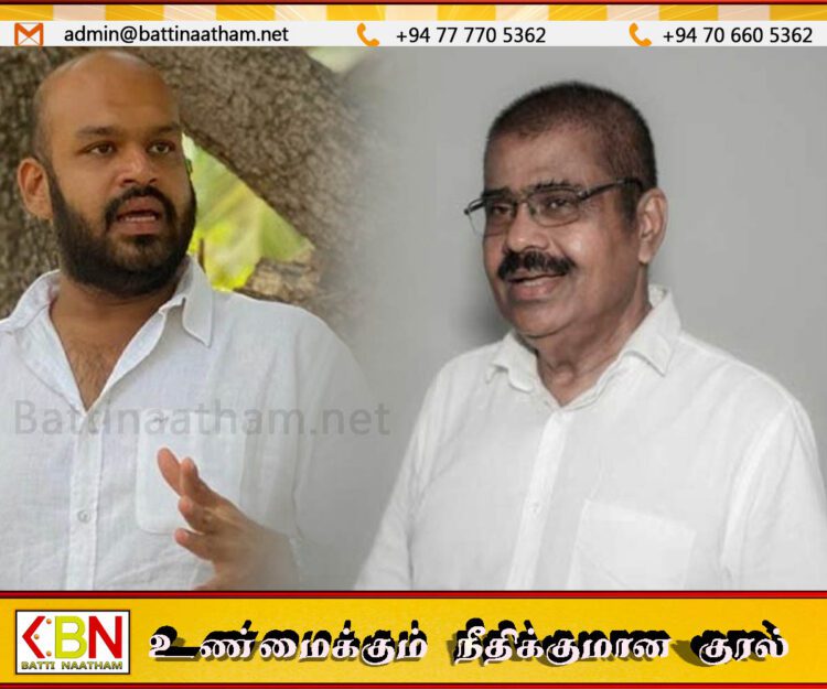 சாணக்கியனுக்கு தமிழரசு கட்சியின் யாப்பு விதி தெரியாது; பொய் கூறவேண்டாம் என்கிறார் அரியநேத்திரன்