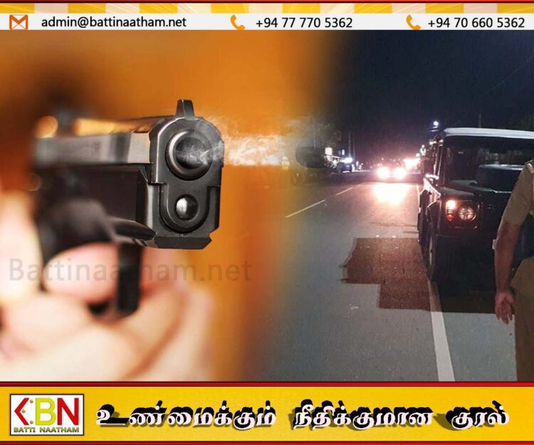 நிறுத்தாமல் சென்ற லொறி மீது பொலிஸார் துப்பாக்கி சூடு