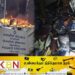 நெல்லியடி காவல் நிலையத்திற்கு அருகில் உள்ள ஆடையகத்துக்கு வன்முறைகும்பல் தீவைப்பு!