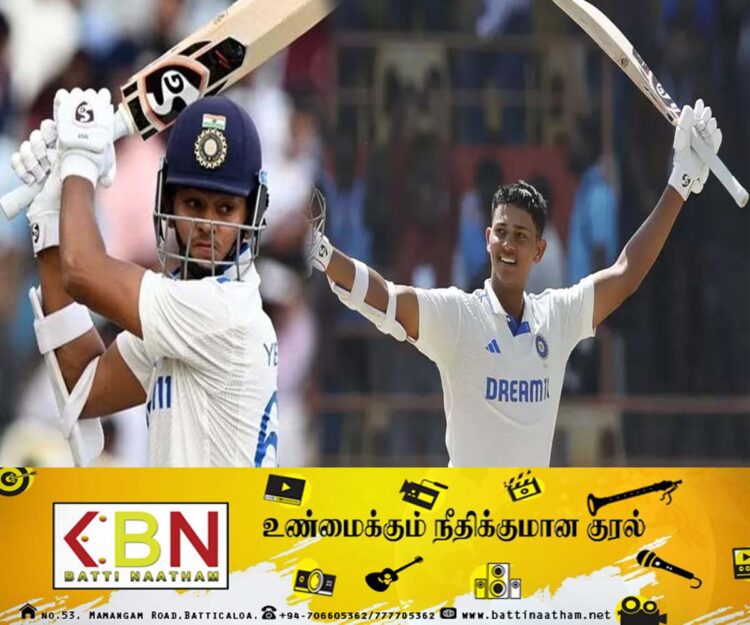 டெஸ்ட் கிரிக்கெட் போட்டியில் ஜெய்ஸ்வால் சாதனை!