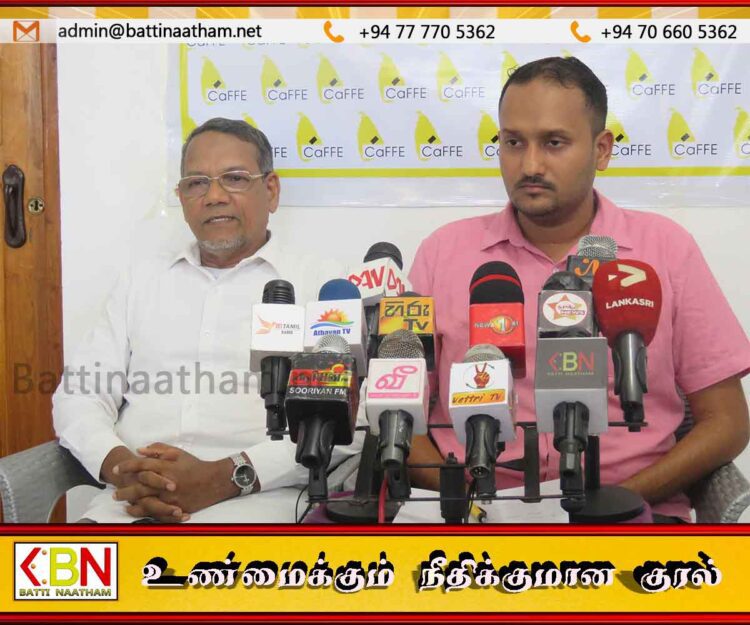 மட்டக்களப்பில் கட்சிகள் மற்றும் சுயேட்சை குழுக்கள் வேட்பு மனுத்தாக்கலில் பெண்களுக்கு சரியான இடம் ஒதுக்கவில்லை; கபே அமைப்பு