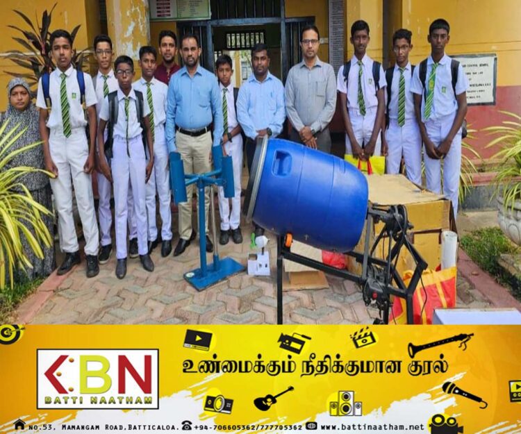 புத்தாக்கப் போட்டியில் தங்கப்பதக்கத்தினை வென்ற காத்தான்குடி மத்திய கல்லூரி மாணவன்!