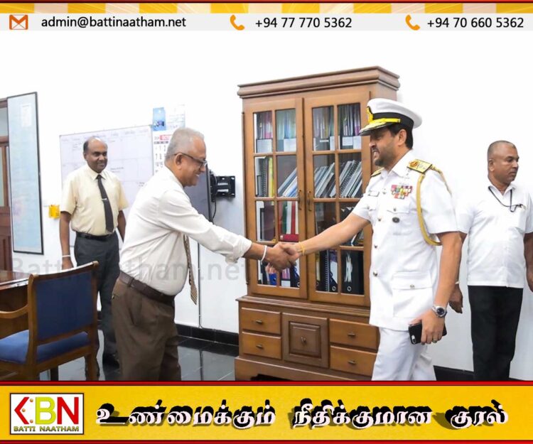 கிழக்கு மாகாண ஆளுநருக்கும் கிழக்கு கடற்படை தளபதிக்கும் இடையே சந்திப்பு!