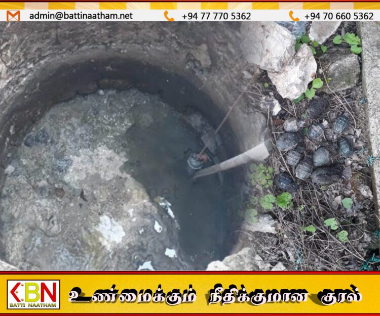 பருத்தித்துறை பகுதியில் 11 கைக்குண்டுகள் மீட்பு