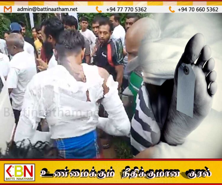 மகனின் உயிரை காப்பாற்ற ஜீப் வண்டியின் சில்லில் சிக்கி உயிரிழந்த தந்தை; இறுதி மரியாதை செலுத்த வந்த மகன்!