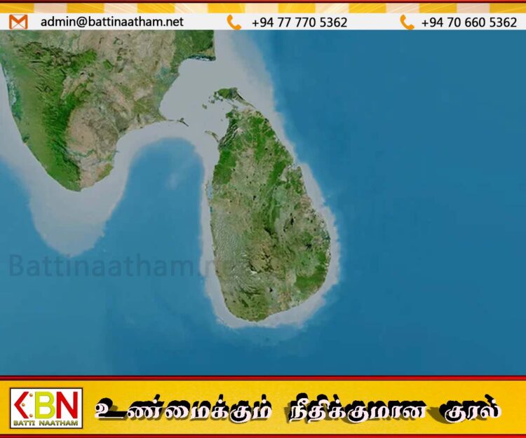 இலங்கையின் நிலபரப்பில் ஏற்பட்டுள்ள பாரிய மாற்றம்
