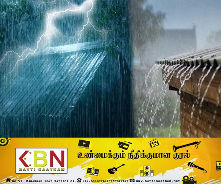 மழை அல்லது இடியுடன் கூடிய மழை பெய்யக்கூடிய சாத்தியம்!