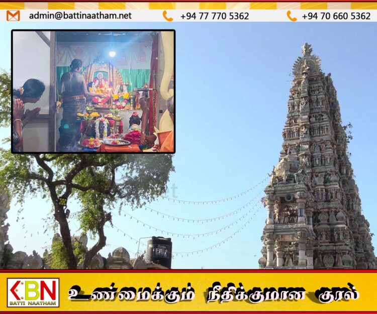 கிழக்கிலங்கையின் வரலாற்று சிறப்புமிக்க மட்டு ஸ்ரீ மாமாங்கேஸ்வரர் ஆலயத்தில் தீபாவளி சிறப்பு பூஜைகள்