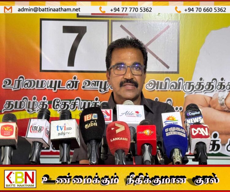 கிழக்கு மக்கள் ஈஸ்டர் தாக்குதல் சூத்திரதாரிகளுக்கு வாக்களித்தால் பழிச்சொல்லுக்கு ஆளாக நேரிடும்; வேட்பாளர் சரவணபவன்