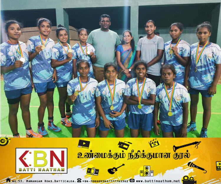 தேசிய மட்ட கபடி போட்டியில் முதலிடம் பெற்று கிழக்கு மாகாணத்திற்கு பெருமை சேர்த்து கொடுத்த மட்டு கோரகல்லிமடு ரமண மஹரிஷி வித்தியாலய மாணவிகள்!