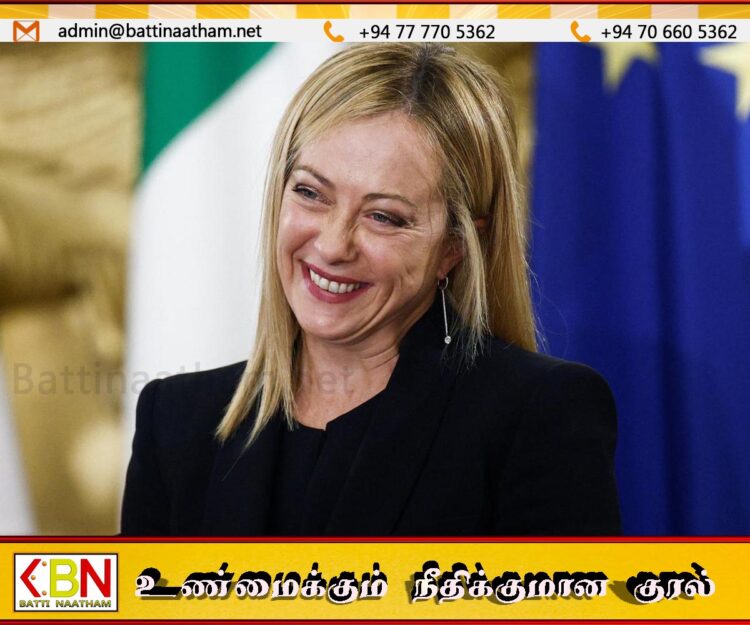 இஸ்ரேலுக்கான ஆயுத ஏற்றுமதியை உடனடியாக நிறுத்துமாறு இத்தாலி பிரதமர் உத்தரவு