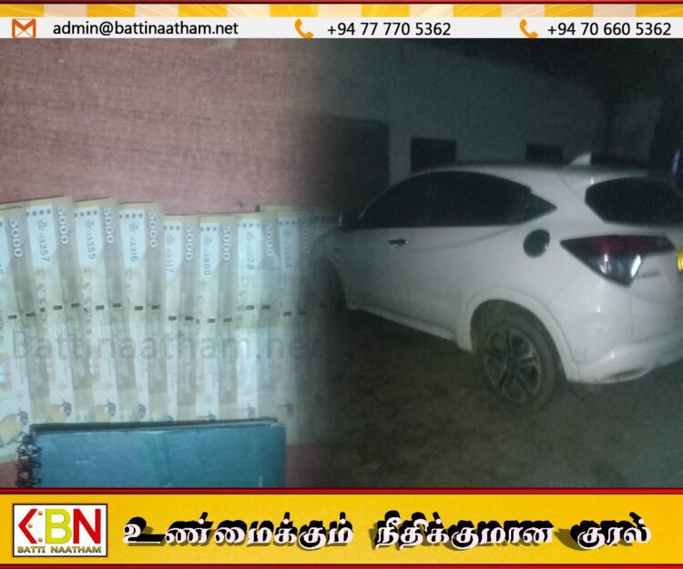 போலி 5 ஆயிரம் ரூபா நோட்டுக்கள் மற்றும் மண் அனுமதிப்பத்திரங்களுடன் ரி.எம்.வி.பி கட்சியின் உறுப்பினர்கள் கைது!