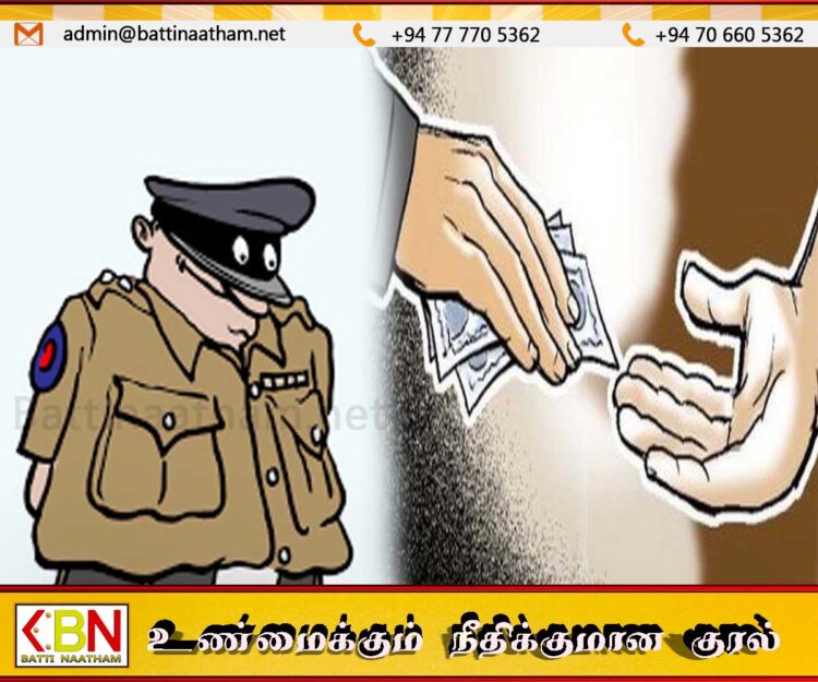 இலஞ்சம் பெற்ற பொலிஸ் உத்தியோகத்தர் கைது