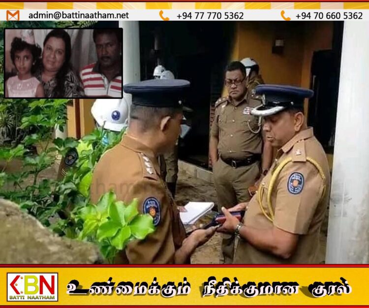 தீப்பற்றி எரிந்த வீடு; கழுத்தறுக்கப்பட்டு கிடந்த குடும்பம்
