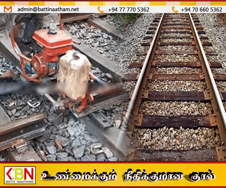 வஸ்கடுவ பகுதியில் தண்டவாளம் சேதமடைந்ததில் புகையிரத சேவை பாதிப்பு