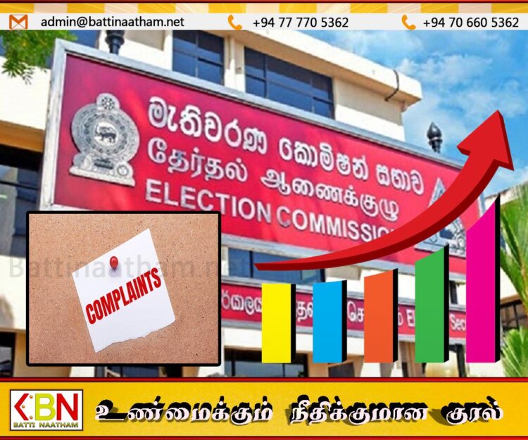 ஆயிரத்தை கடந்து செல்லும் பொதுத் தேர்தல் முறைப்பாடுகள்