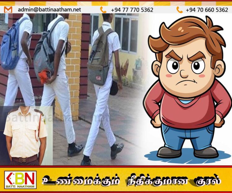 ஓட்டமாவடி பாடசாலையின் பாதுகாப்பு உத்தியோகத்தர் மற்றும் மாணவ தலைவர்களுக்கு அச்சுறுத்தல் விடுத்த வேட்பாளருக்கு எதிராக பொலிஸ் நிலையத்தில் முறைப்பாடு