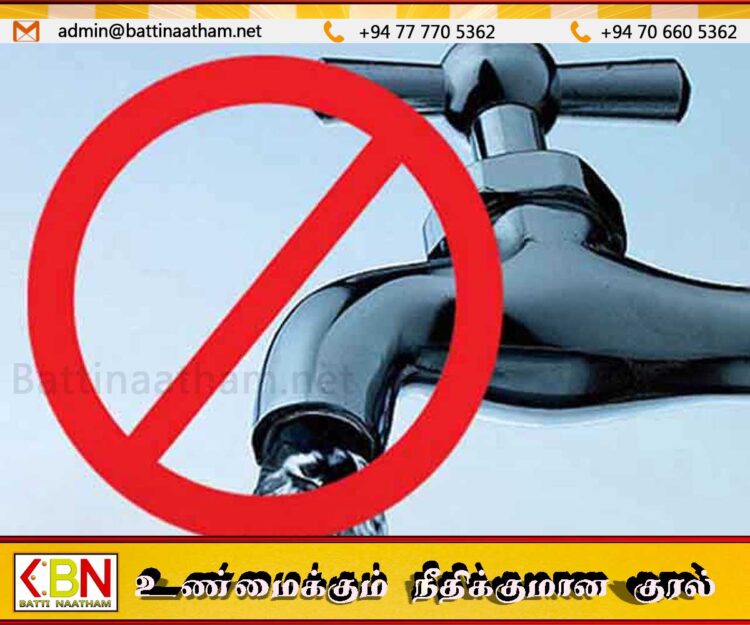 கண்டியில் சில பகுதிகளில் 6 மணிநேரம் நீர் வெட்டு