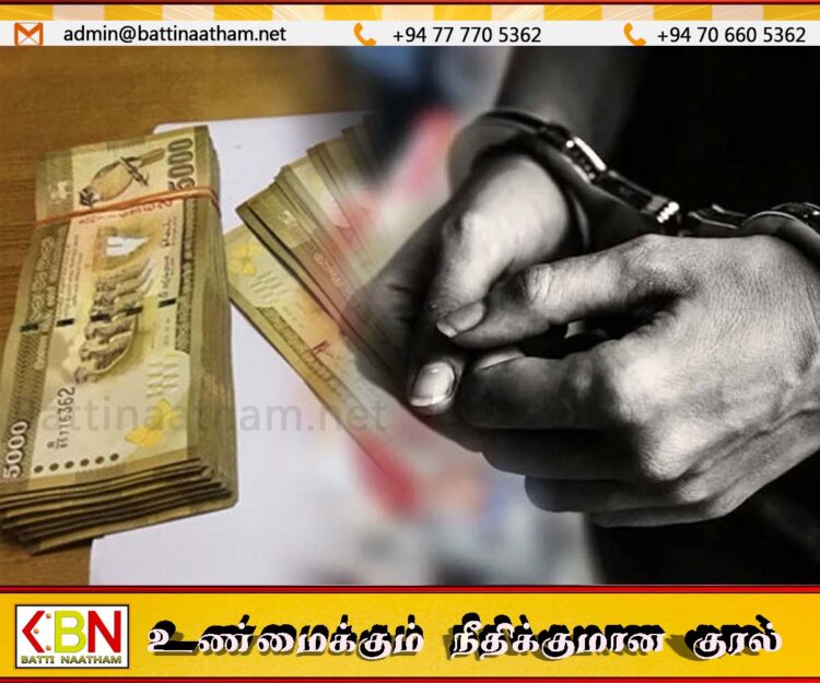 போலி 5000 ரூபாய் நாணய தாள்களுடன் ஒருவர் கைது