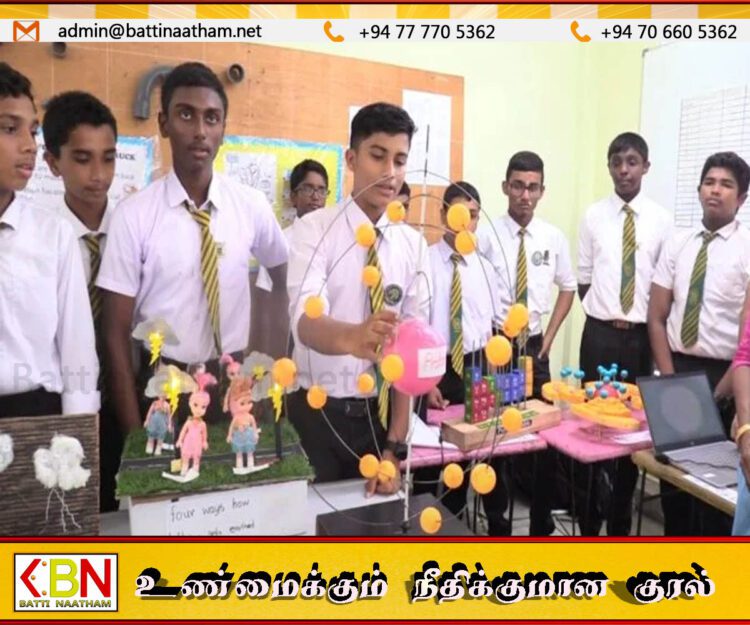 மட்டு இந்துக் கல்லூரியில் விஞ்ஞான செயற்றிட்ட கண்காட்சி