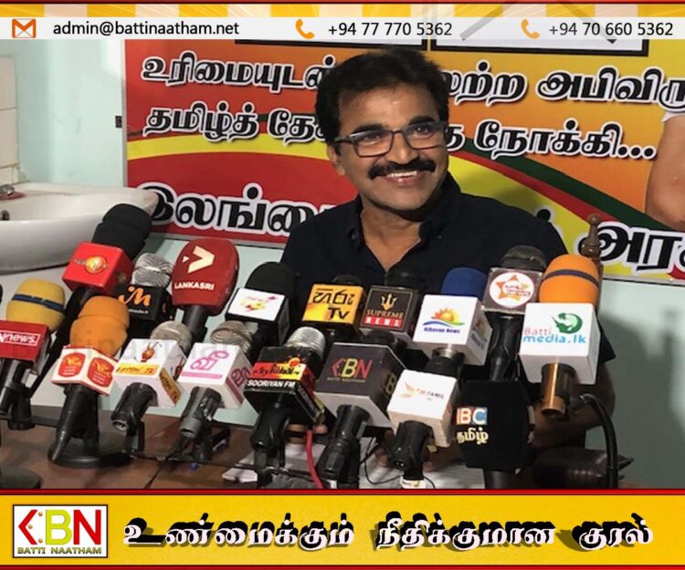 ”கிழக்கு மீட்பு என்பவர்கள் மற்றும் தேசிய கட்சிகள் என காலத்துக்கு காலம் புதுபுது சின்னங்களில் வருபவர்களை மக்கள் நிராகரிக்கவேண்டும்” ; தியாகராசா சரவணபவன்