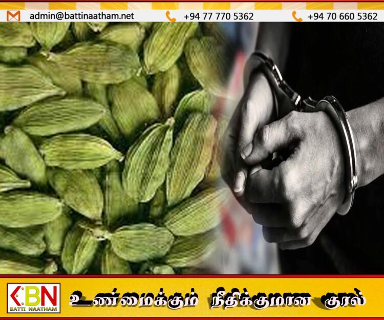 ஏலக்காய் ஒரு தொகையுடன் கட்டுநாயக்காவில் ஒருவர் கைது