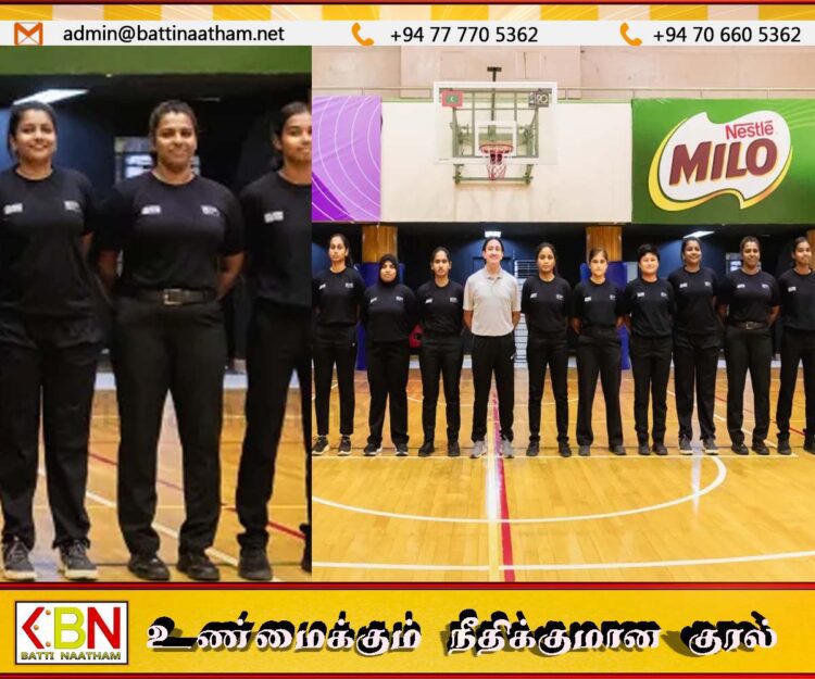 மாலைதீவில் பெண் நடுவர்கள் மேம்பாட்டு பயிற்சி பட்டறை; மட்டக்களப்பிலிருந்து எம்மா குளோரியா