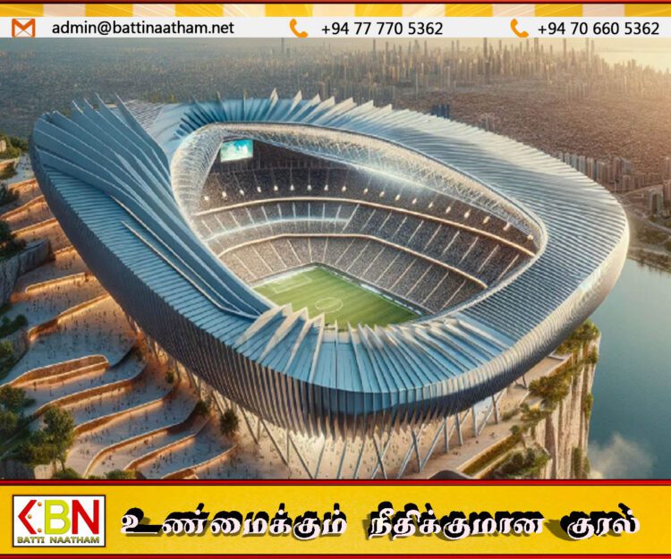 பிஃபா கால்பந்து உலகக் கோப்பைக்காக சவுதி அரேபியாவில் கட்டப்படும் மைதானம்
