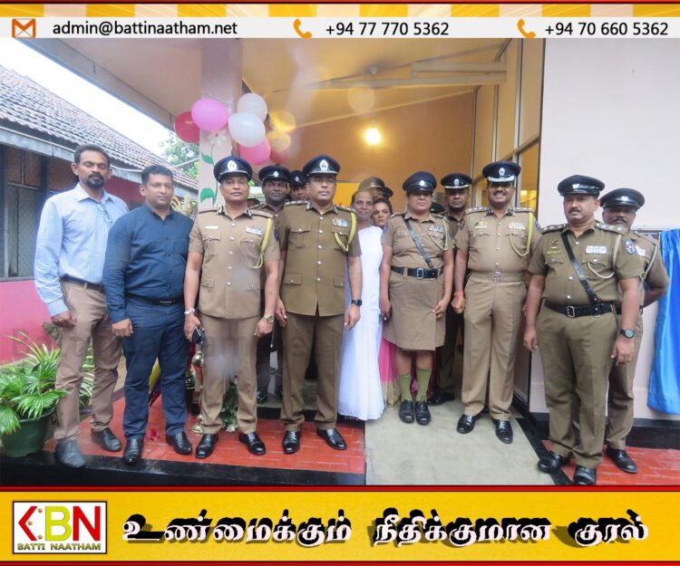 மட்டு தலைமையக பொலிஸ் நிலைய சிறுவர் பெண்கள் பிரிவுக்கான புதிய கட்டிடம் திறந்துவைப்பு