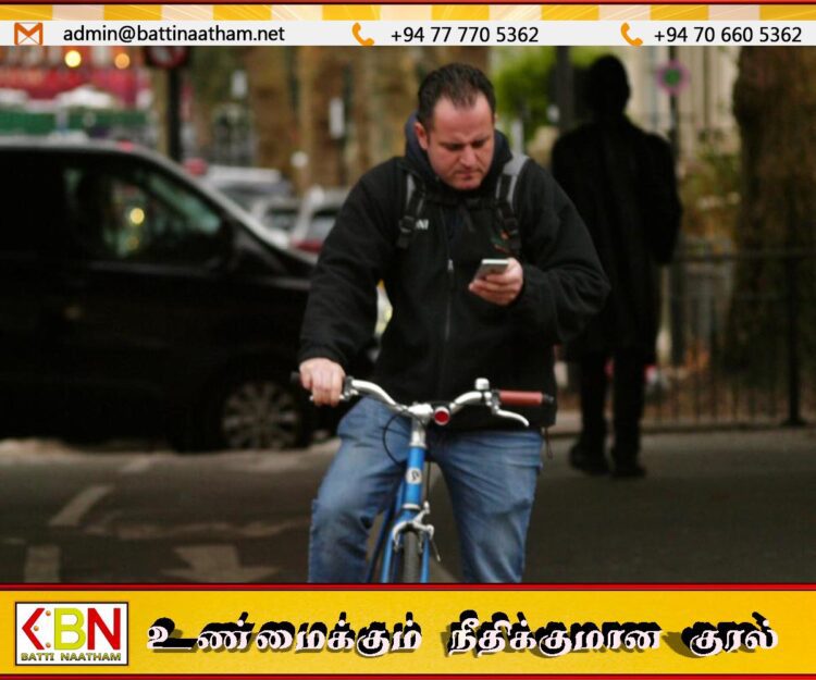 சைக்கிள் ஓட்டும் போது தொலைபேசி பயன்படுத்தினால் சிறை; வெளிநாடு ஒன்று அதிரடி