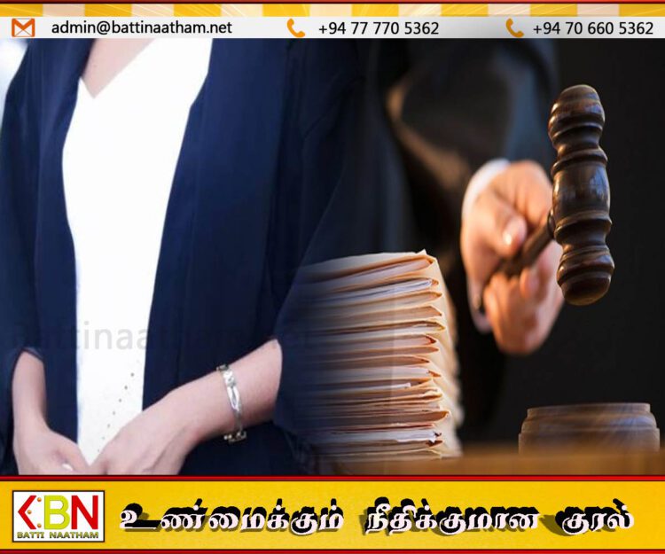 அக்கரைப்பற்றில் மாவட்ட குற்ற விசாரணைப் பிரிவினரால் கைது செய்யப்பட்ட பெண் சட்டத்தரணி