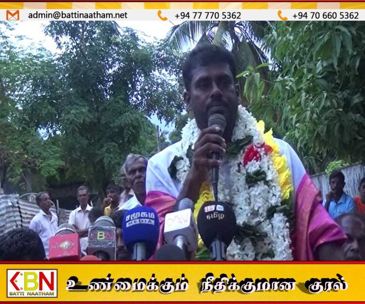 தமிழ் மக்களுக்கு காவலராக இருப்பதற்காகவே தேர்தலில் போட்டியிடுகிறோம் ; சேயோன்